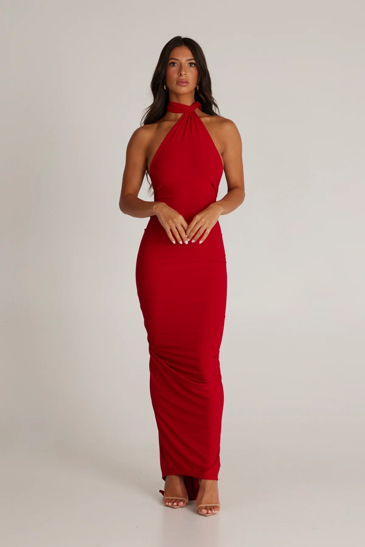 Arabella backless maxi dress