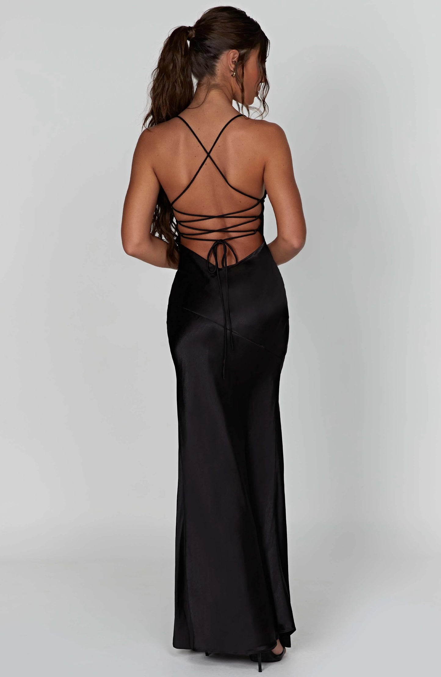 daisy maxi slit dress