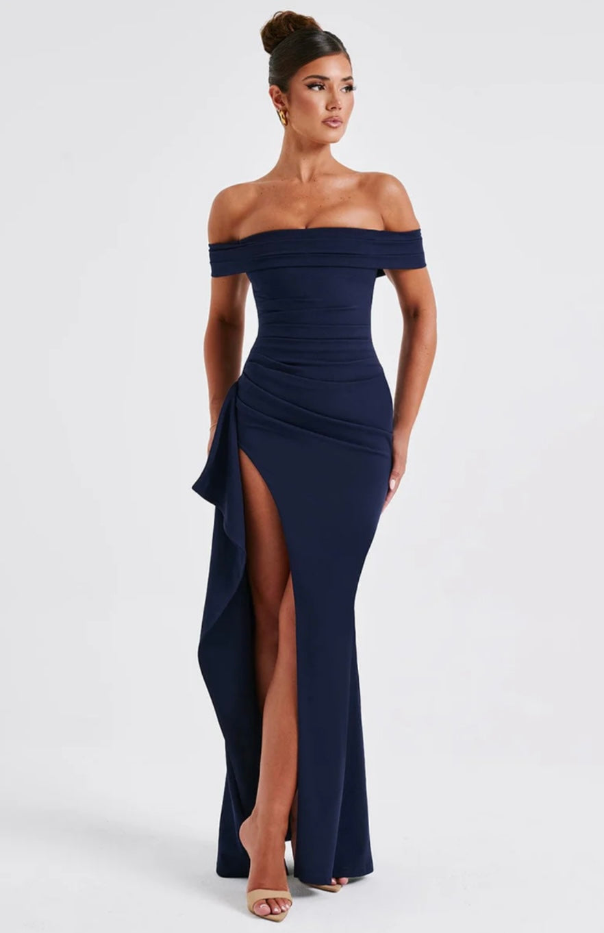 Evelyn Maxi Slit dress