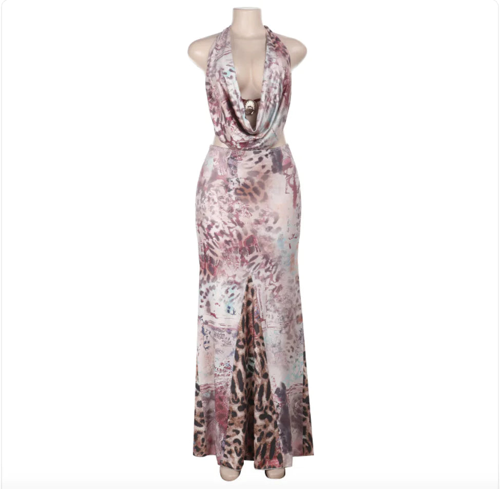 Wild Sunset maxi dress