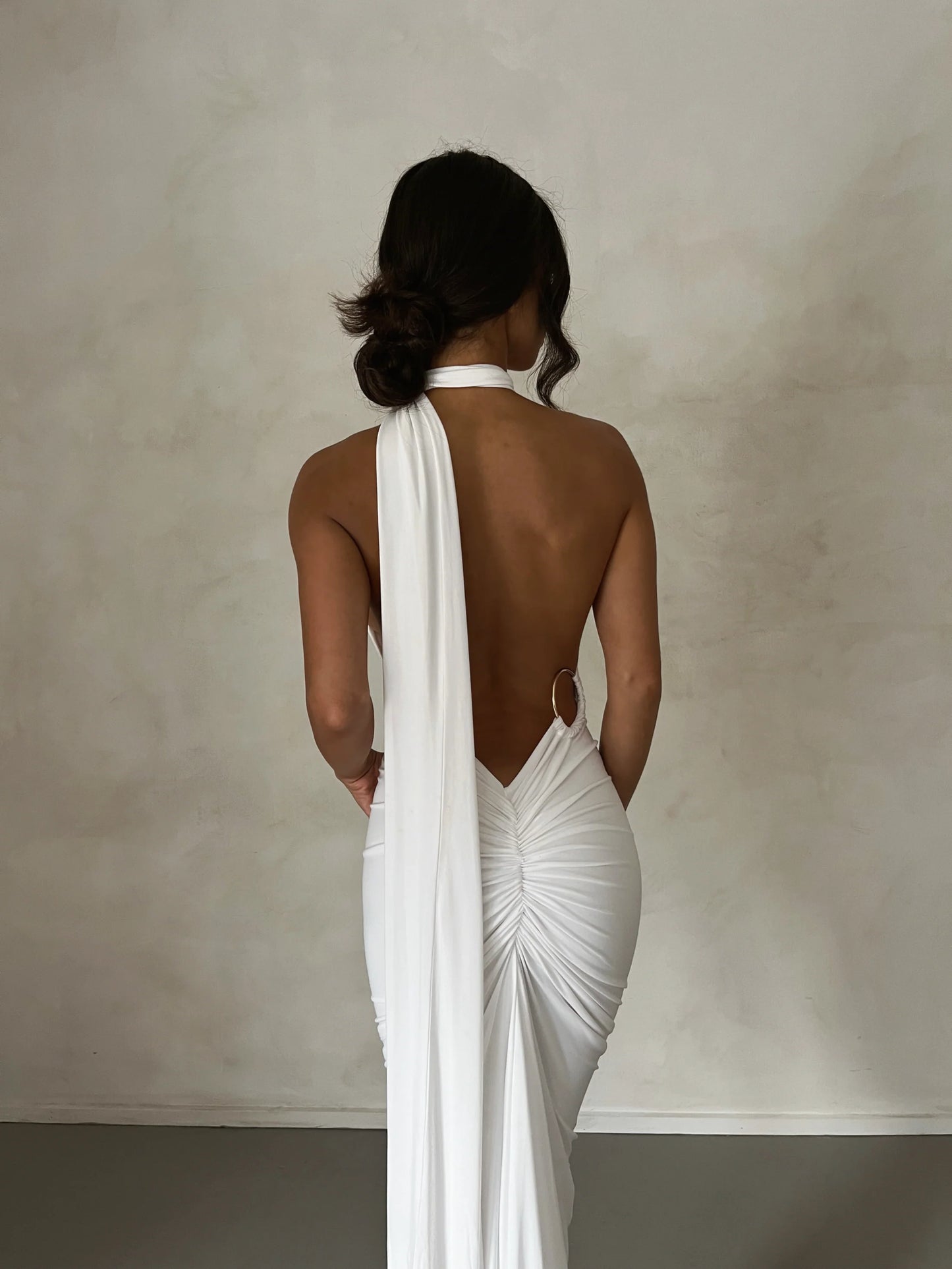 Arabella backless maxi dress