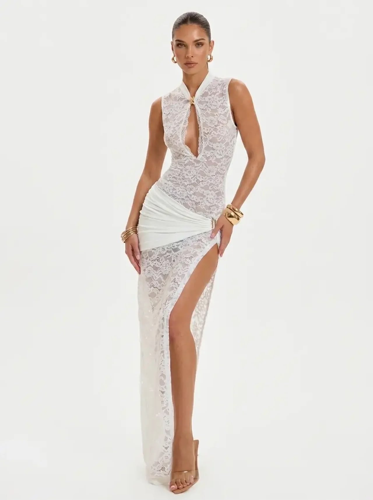 Maxi-Schlitzkleid „After Dusk“