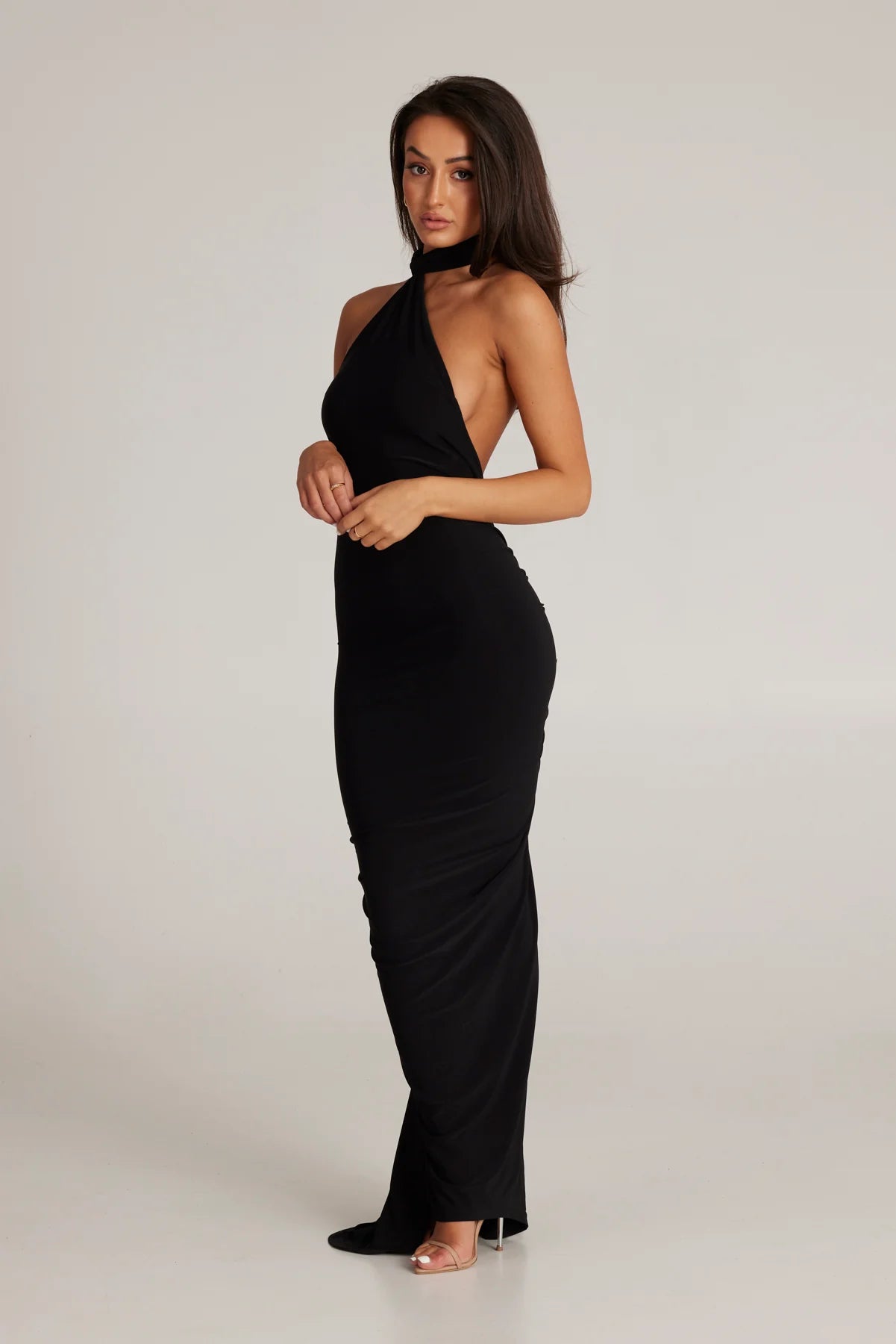 Arabella backless maxi dress