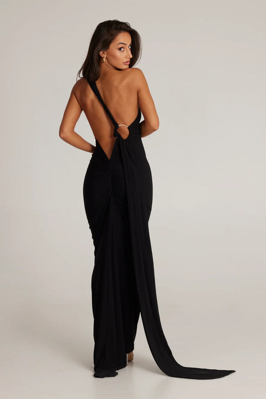 Arabella backless maxi dress