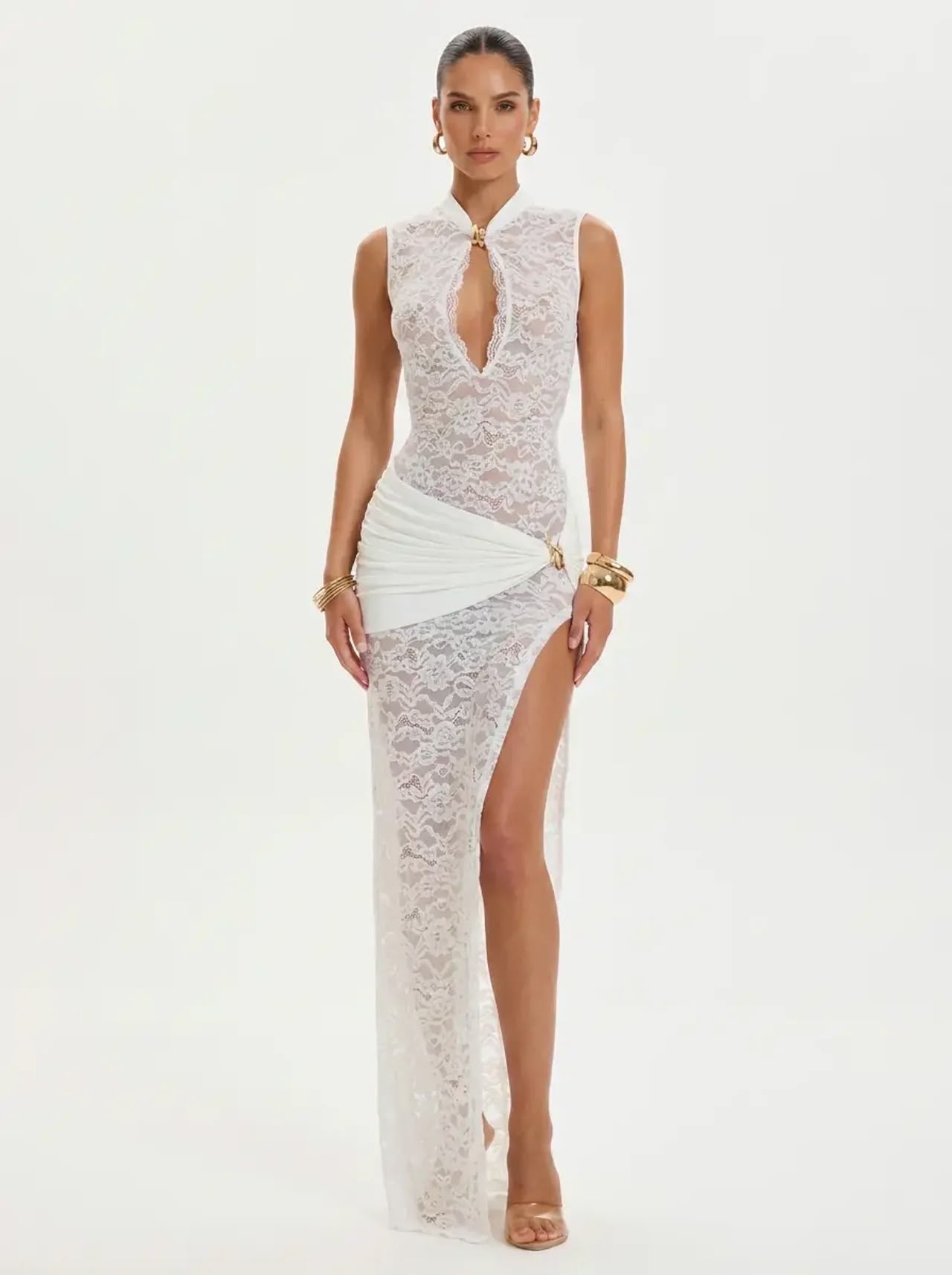Maxi-Schlitzkleid „After Dusk“