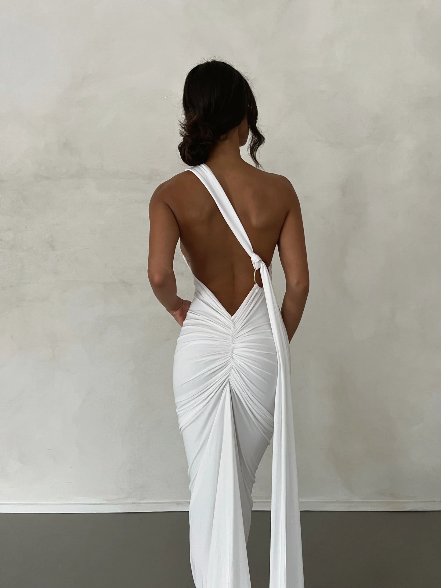 Arabella backless maxi dress