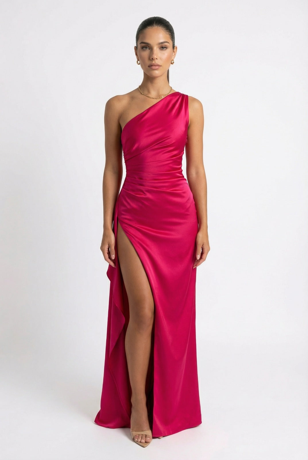 Aurora Maxikleid aus Satin