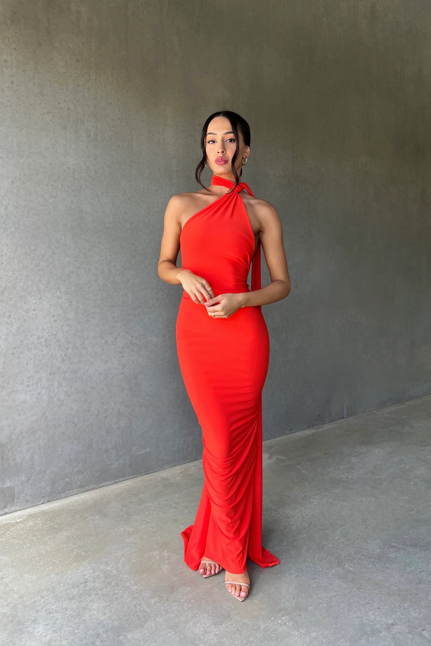 Arabella backless maxi dress