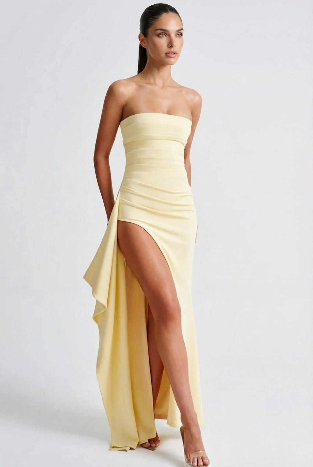 Eleanor Maxikleid mit Schlitz