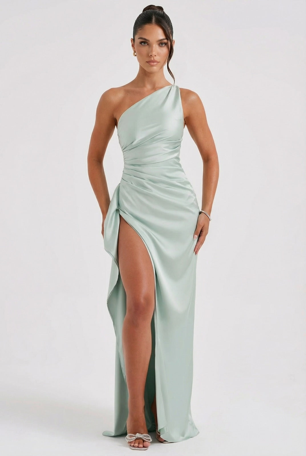 Aurora Maxikleid aus Satin
