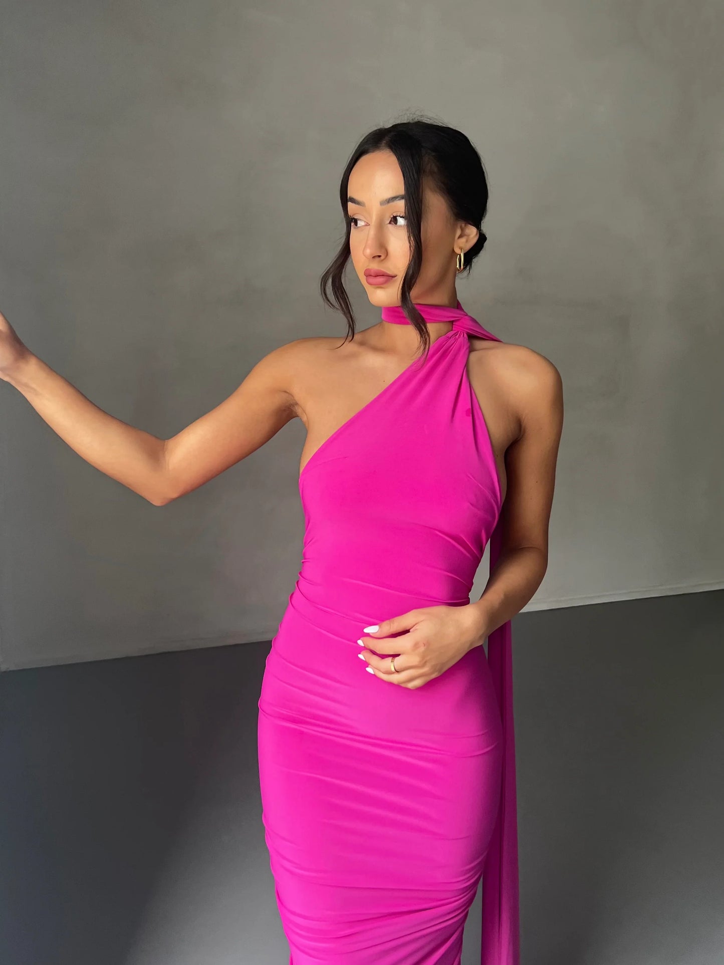 Arabella backless maxi dress