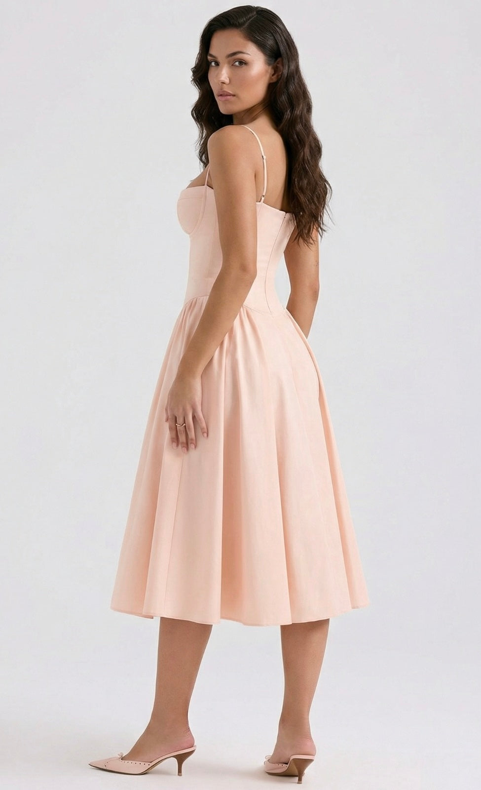 Charlotte corset midi dress