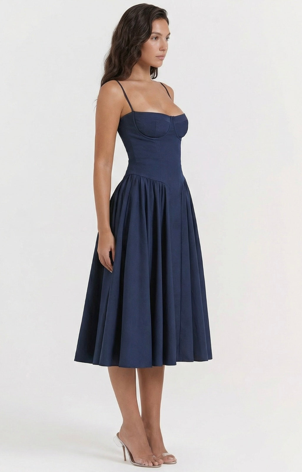 Charlotte corset midi dress