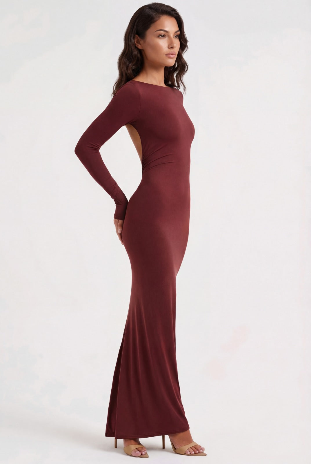 Vivienne rückenfreies Maxikleid