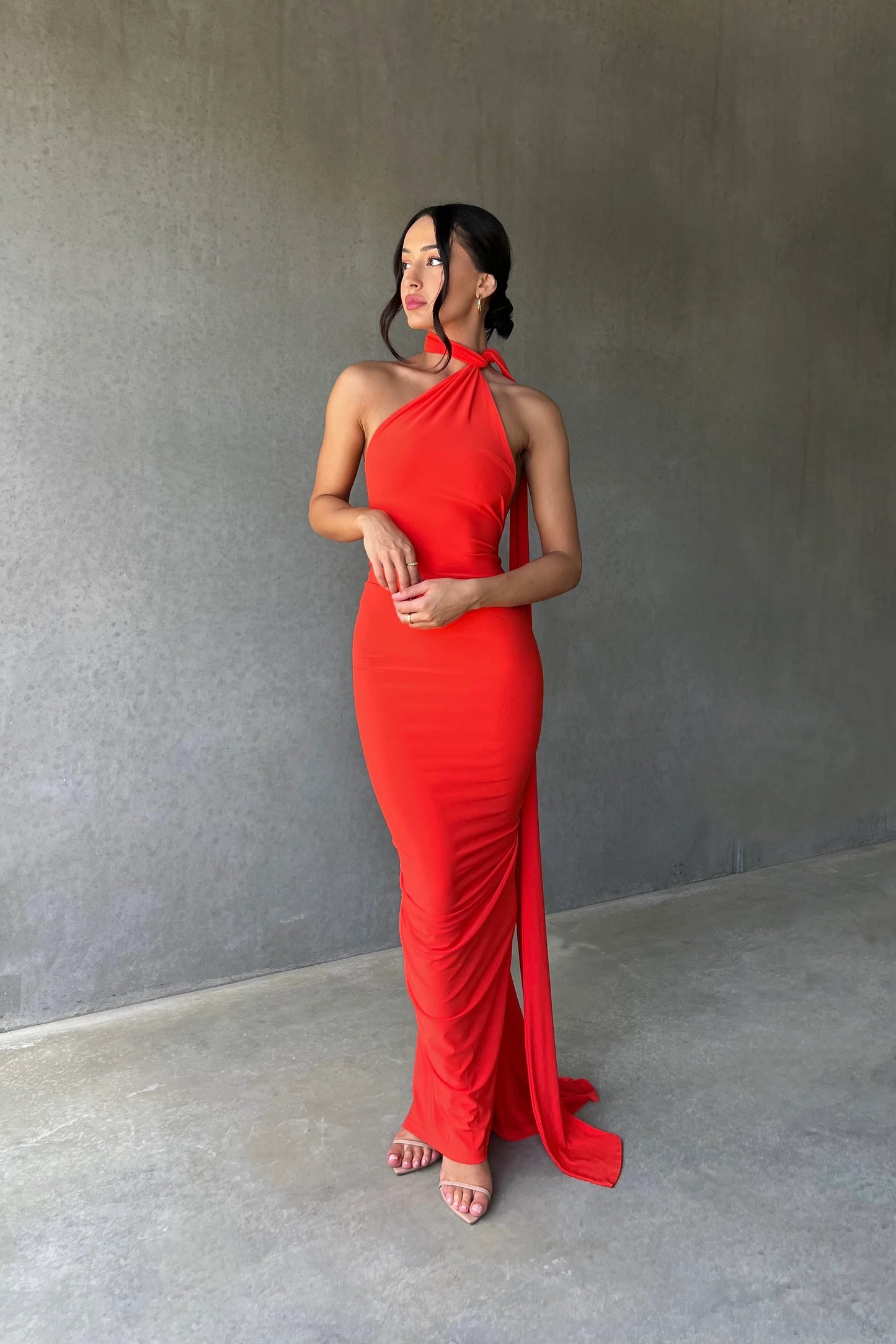 Arabella backless maxi dress