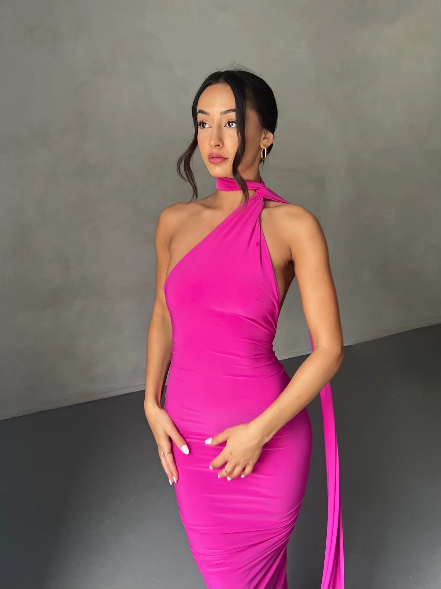Arabella backless maxi dress