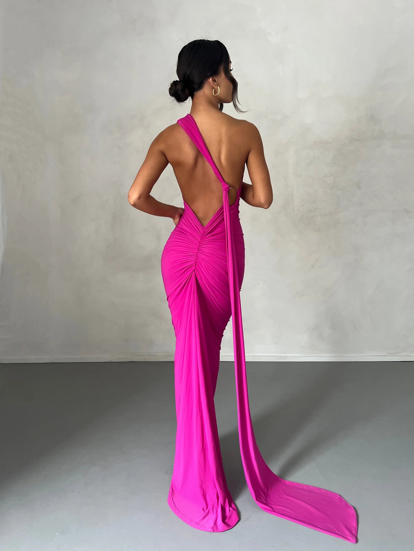 Arabella backless maxi dress