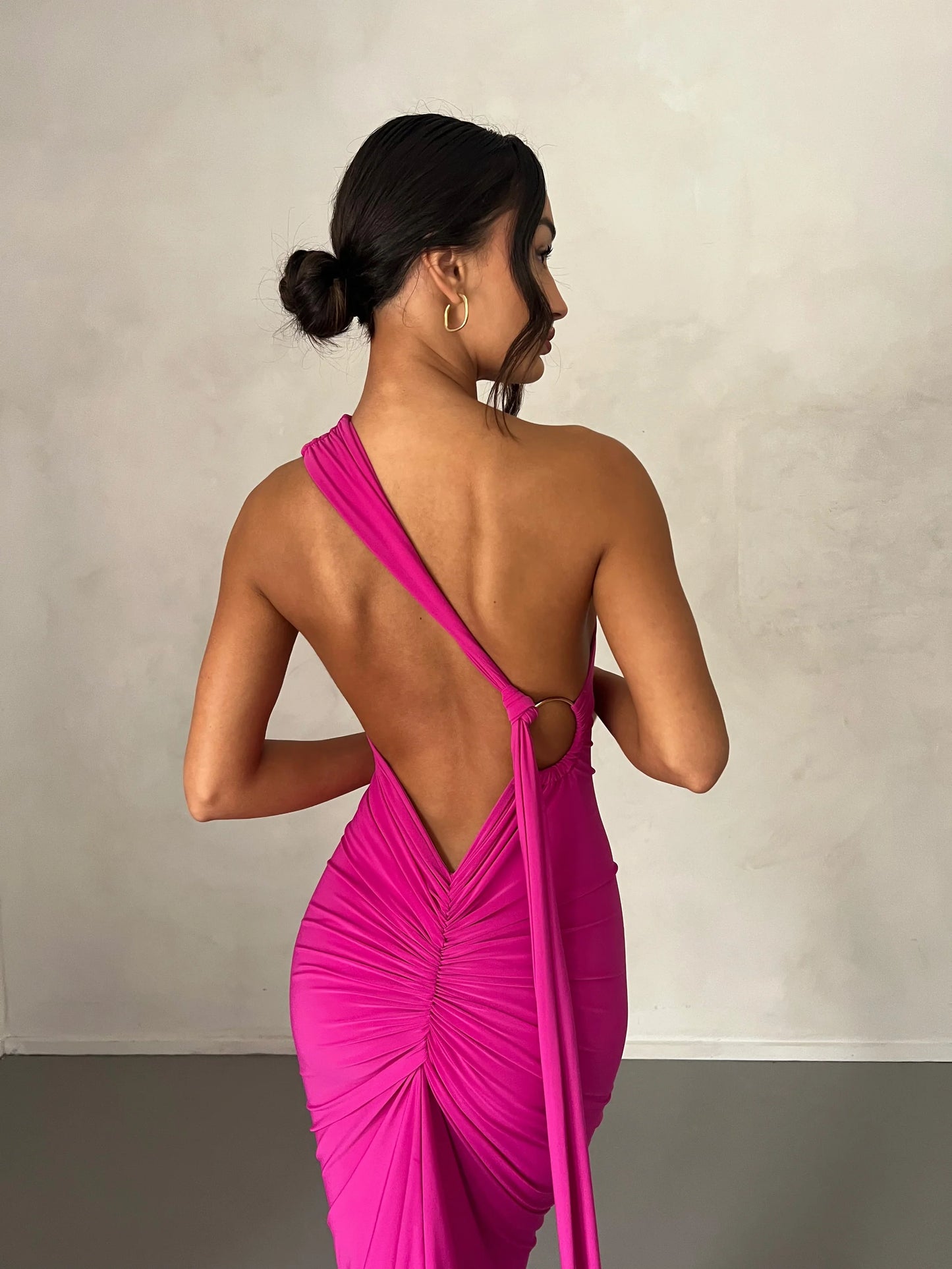 Arabella backless maxi dress