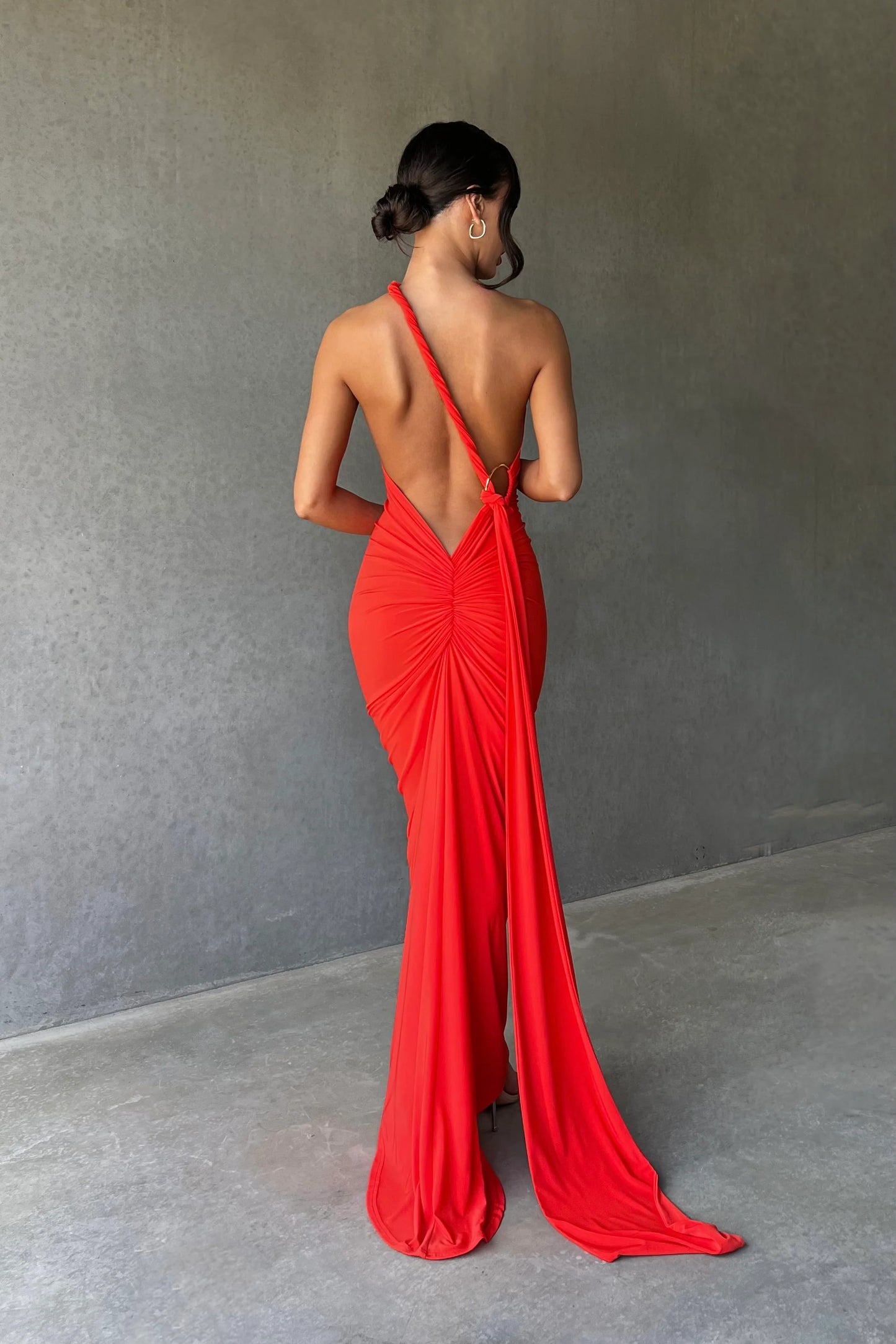 Arabella backless maxi dress