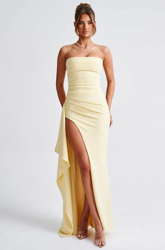 Eleanor maxi slit dress