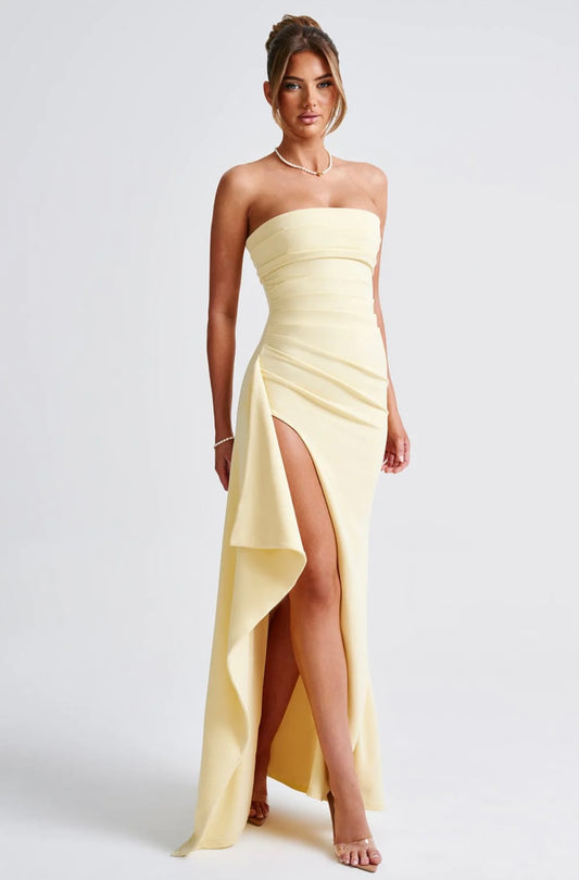 Eleanor maxi slit dress