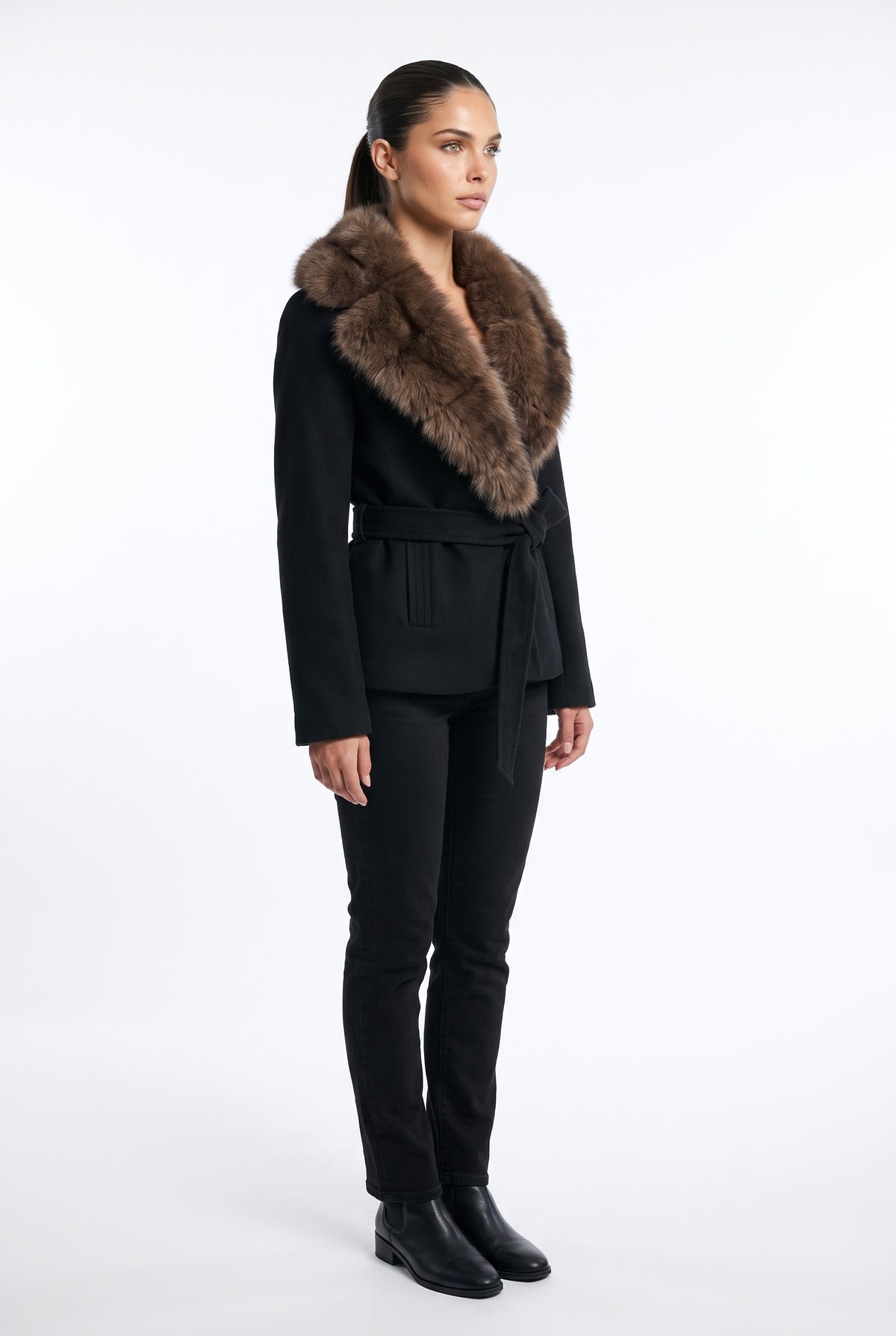 Margot Faux Fur Collar Jacket