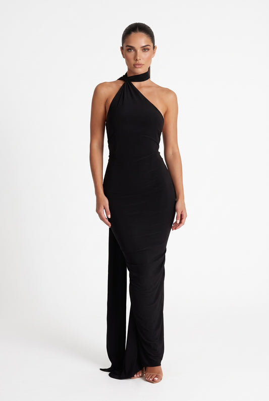 Arabella rückenfreies Maxikleid