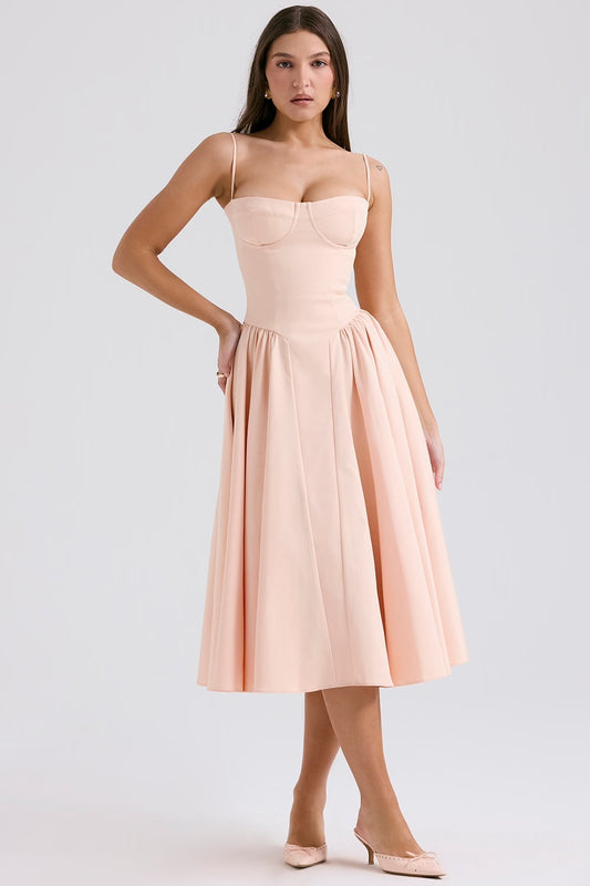 Charlotte corset midi dress
