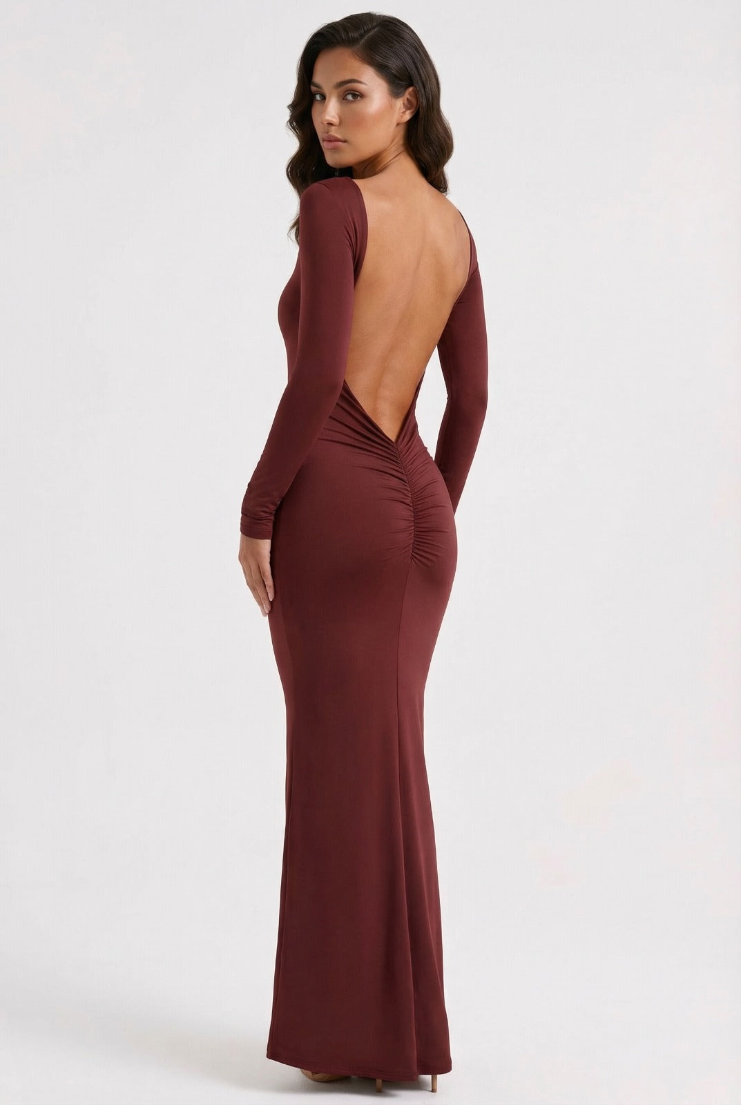 Vivienne rückenfreies Maxikleid