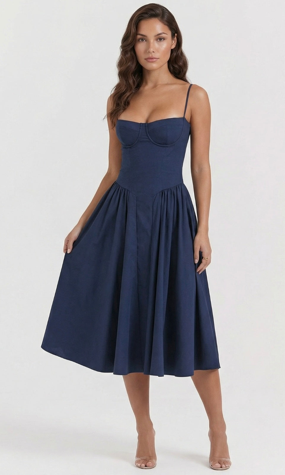 Charlotte corset midi dress