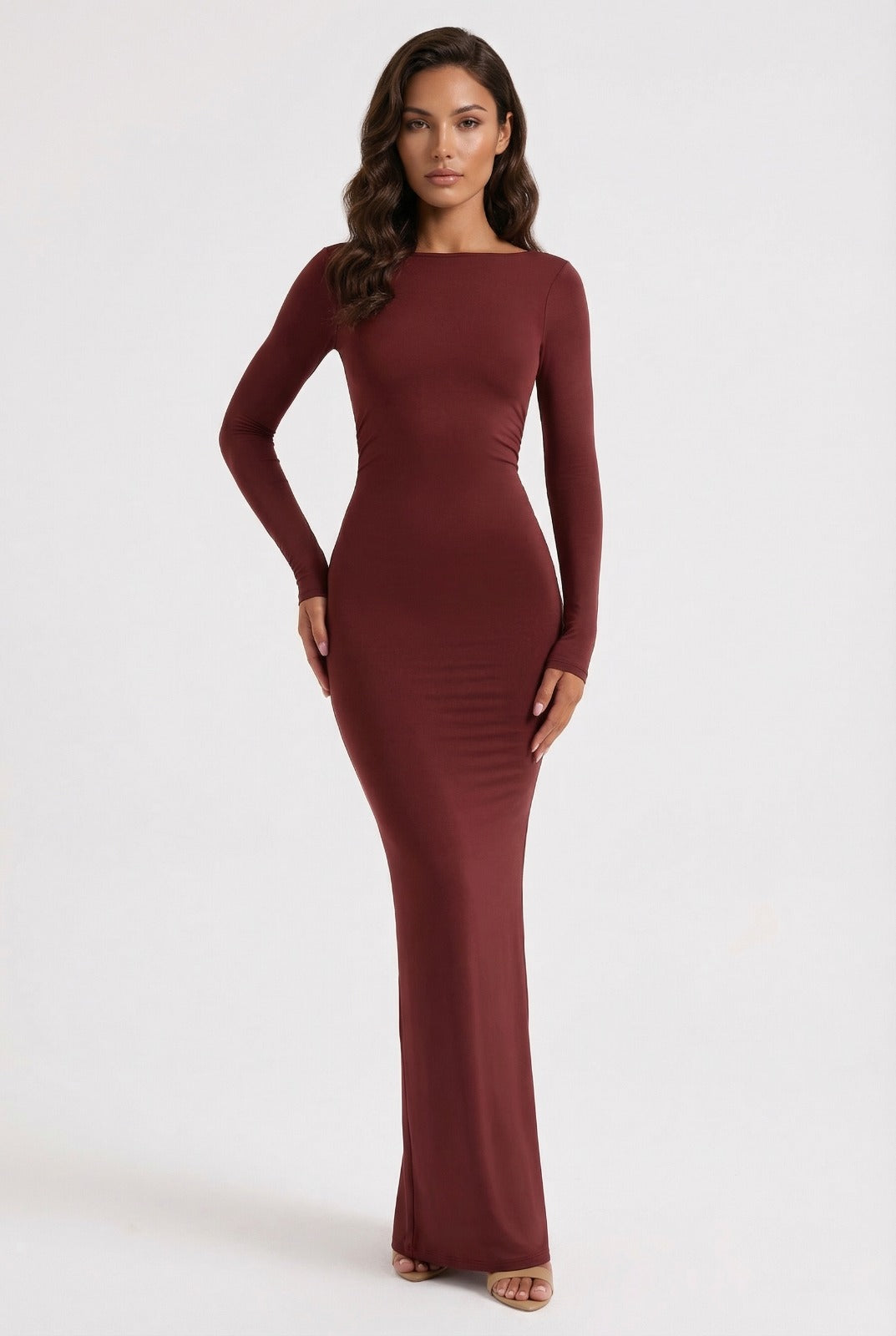 Vivienne rückenfreies Maxikleid