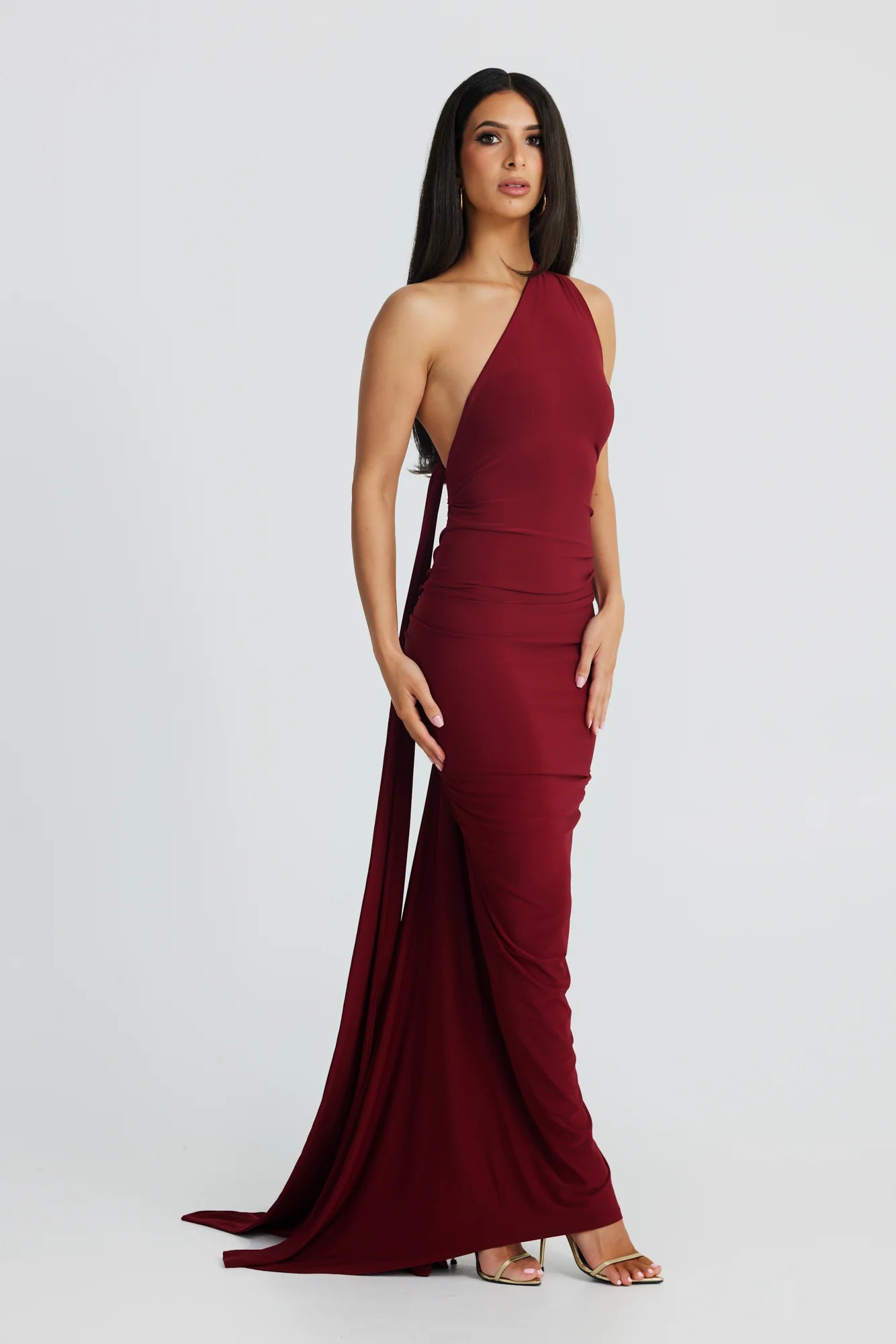 Arabella backless maxi dress